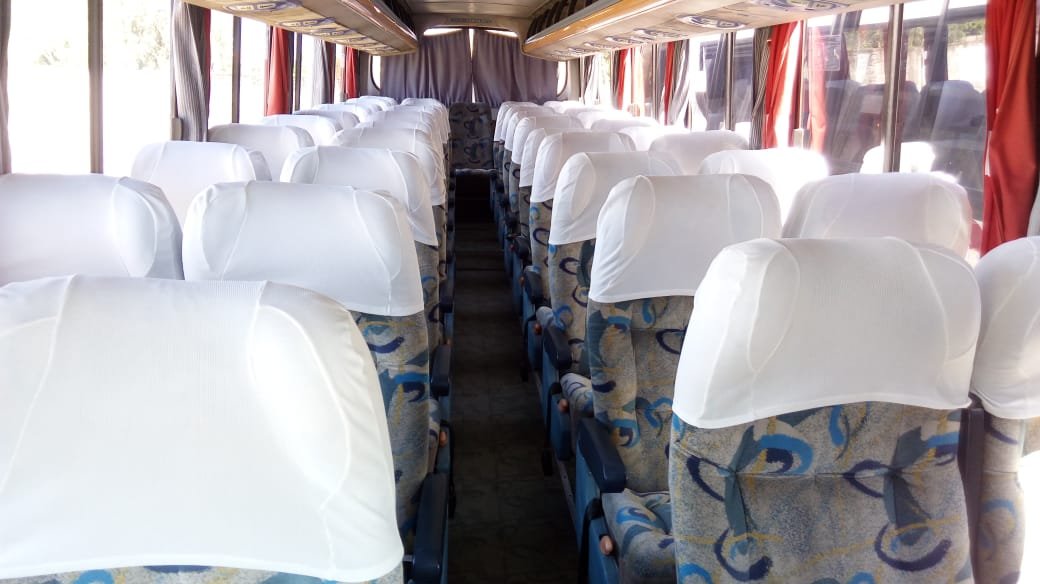 Ônibus da frota Atlântico Sul disponível para atendimentos de turismo e excursões